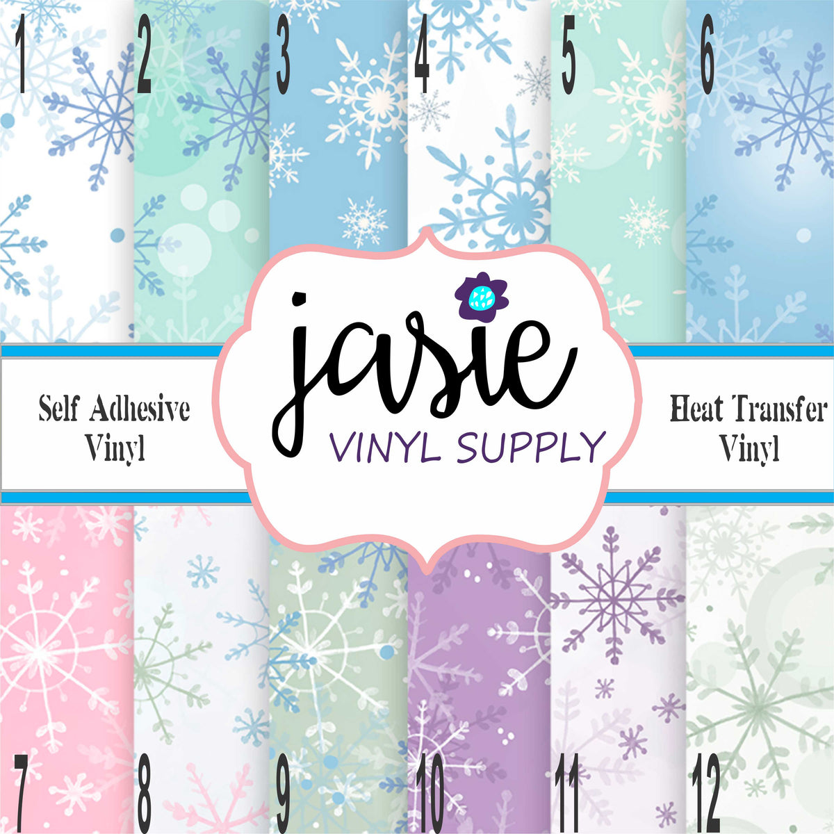 Snowflakes Printed Vinyl