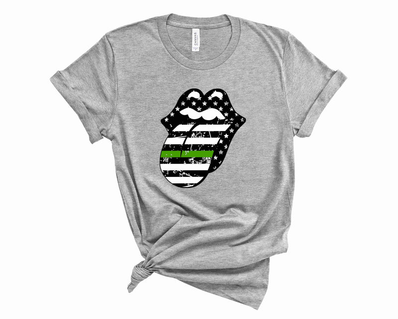 Stars and Green Stripe Tongue - Graphic Tee