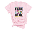 Straight Into School Tie dye Leopard - Transfer