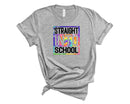 Straight Into School Tie dye - Transfer
