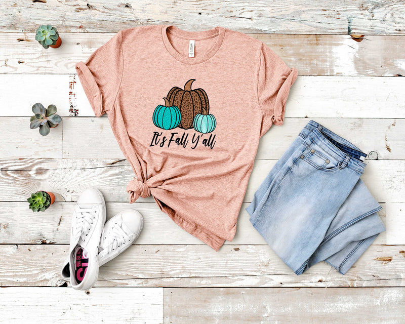 Teal It's Fall Y'all - Graphic Tee
