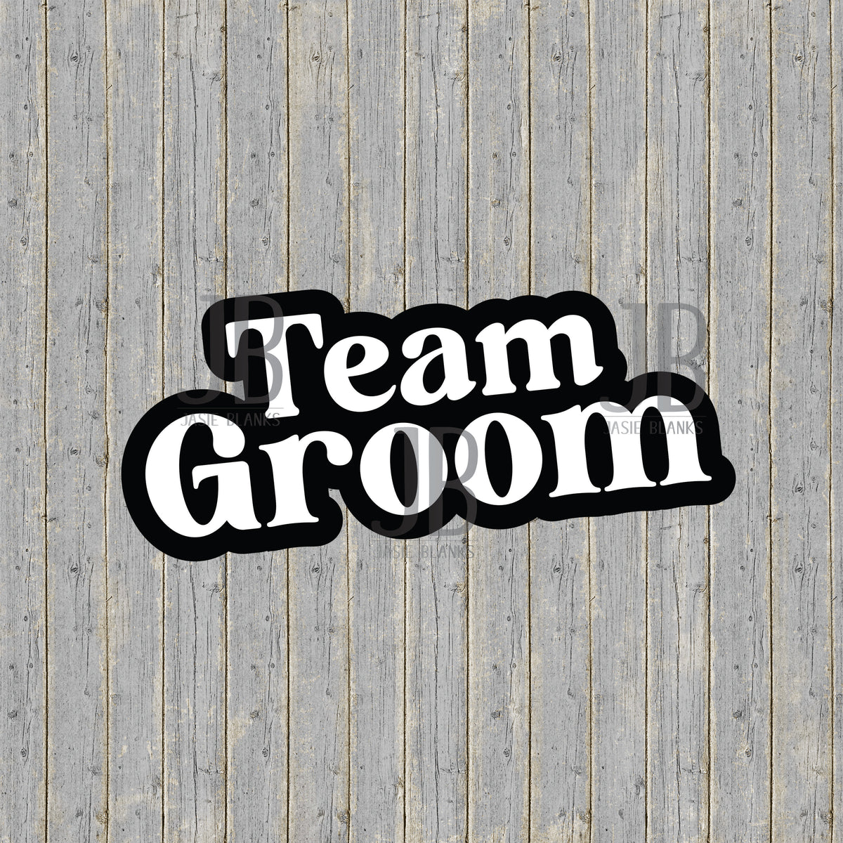 Team Groom Photo Prop