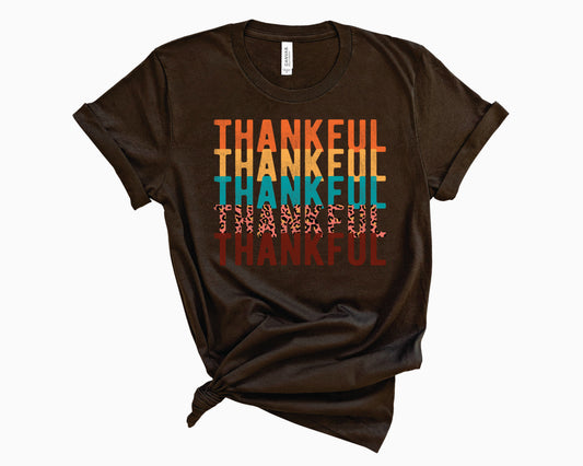 Thankful Leopard Stacked- Transfer