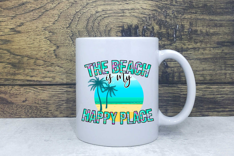 Ceramic Mug - The beach is my happy place