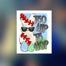 Too Hip to Hop-Baseball - Sticker