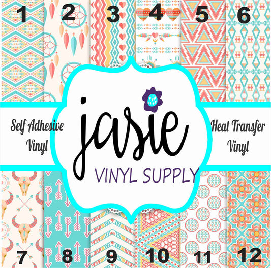 Boho Pattern Printed Vinyl
