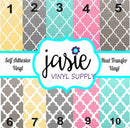 Ombre Quatrefoil Printed Vinyl