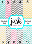 Ombre Chevron Printed Vinyl