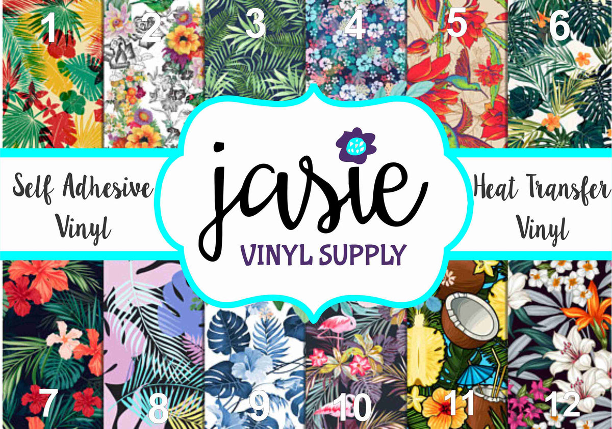Tropical Printed Vinyl