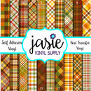 Fall Plaid Printed Vinyl