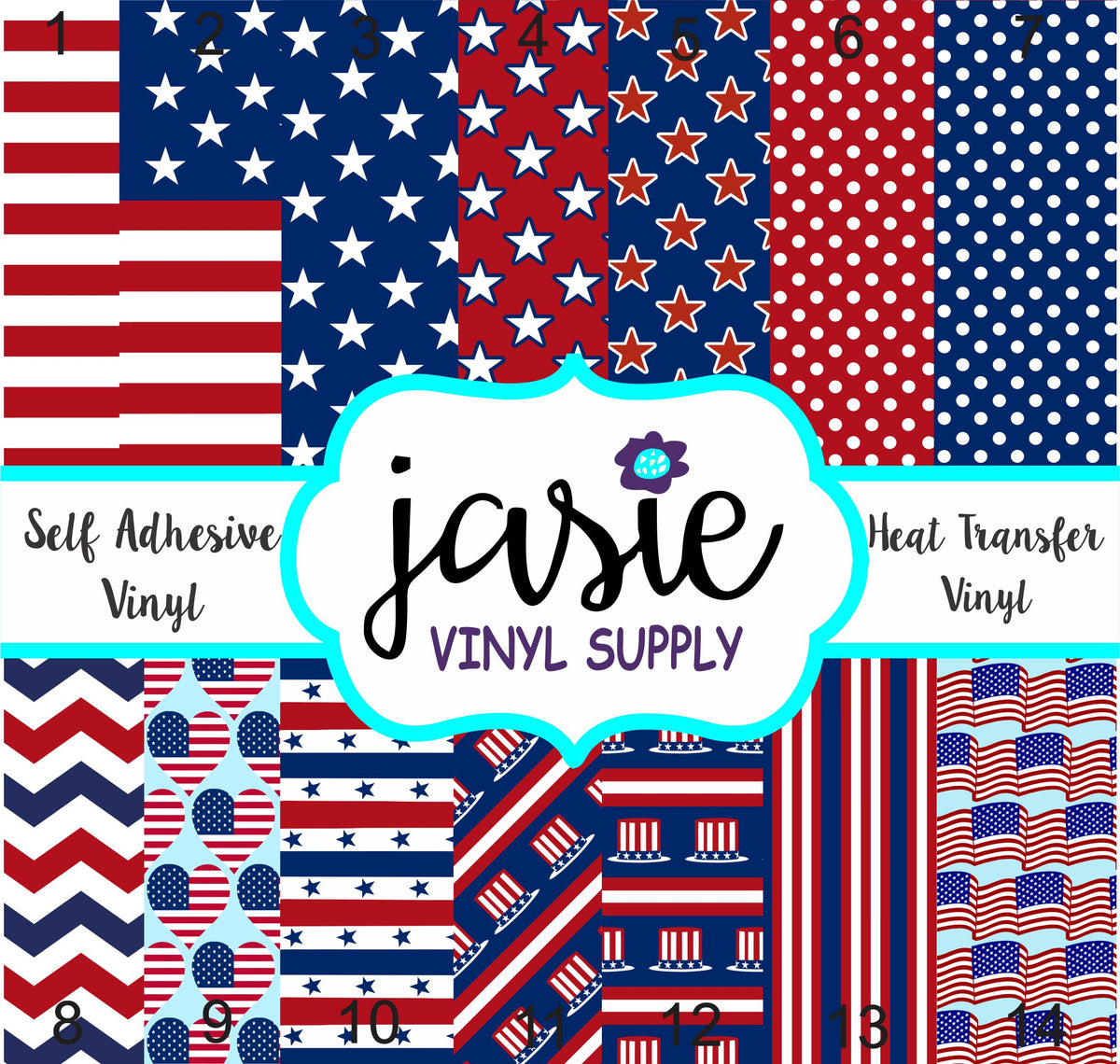Proud to be an American Printed Vinyl