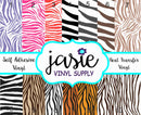 Zebra Printed Vinyl