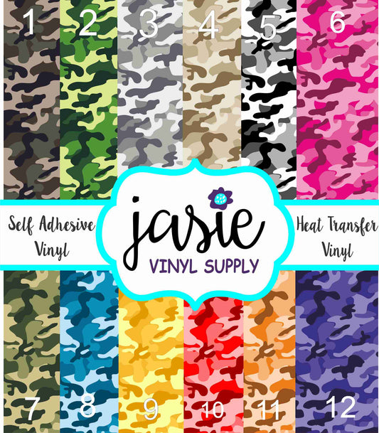 Camo Colors #2 Printed Vinyl