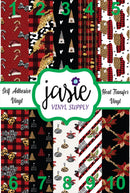 Christmas Buffalo Plaid Printed Vinyl