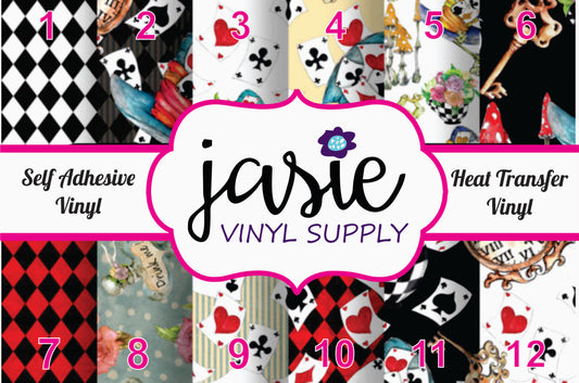 Queen of Hearts Printed Vinyl