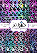 Colorful Leopard Printed Vinyl