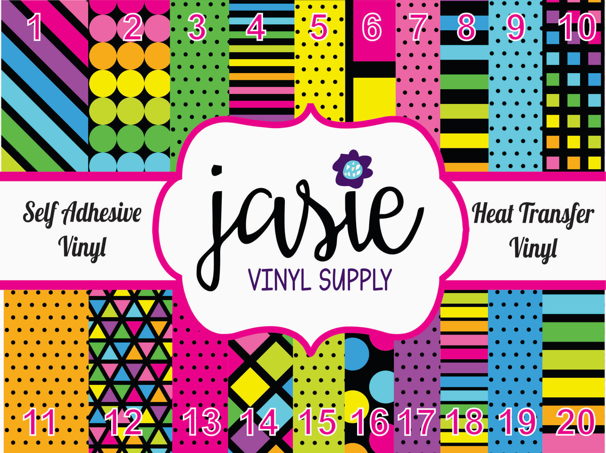 Neon Colors Printed Vinyl