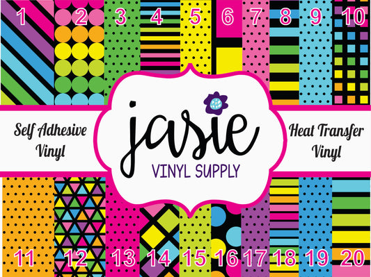 Neon Colors Printed Vinyl