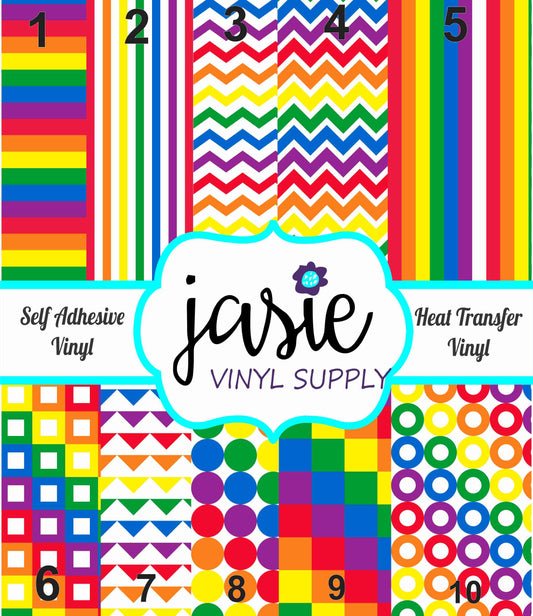 Rainbow Printed Vinyl