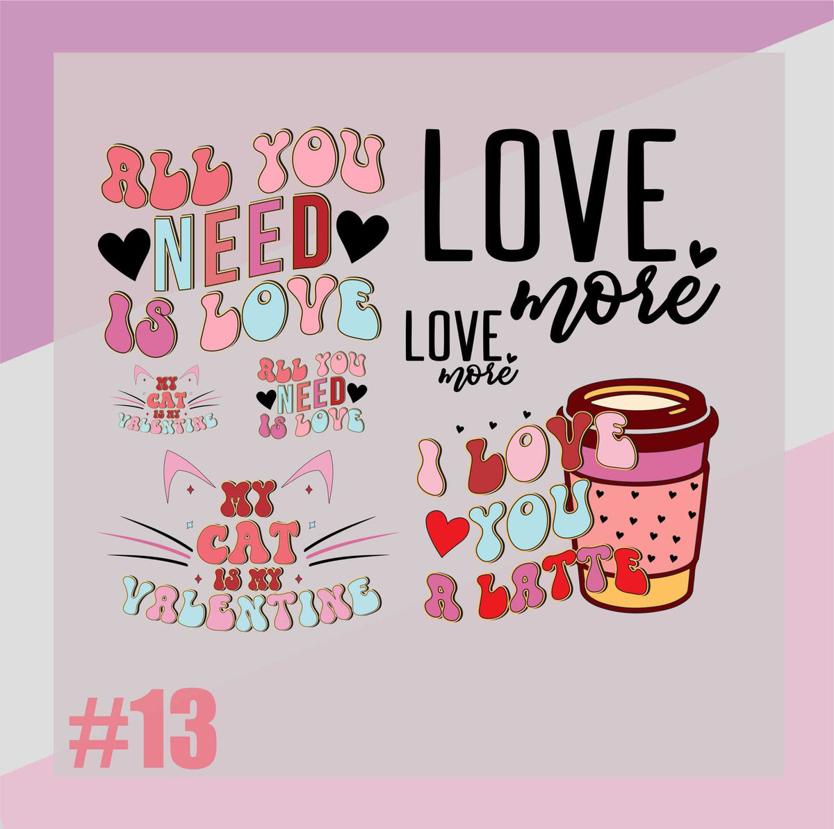 Valentines Day Gang Sheet #13