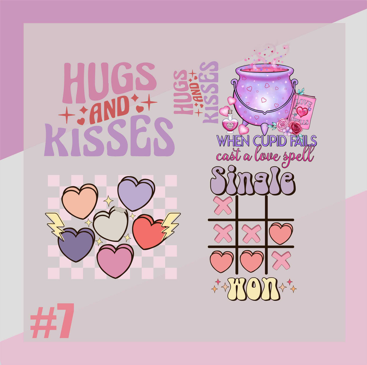 Valentines Day Gang Sheet #7