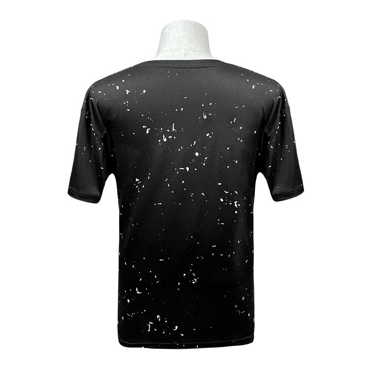Polyester Bleach T-Shirt - Black