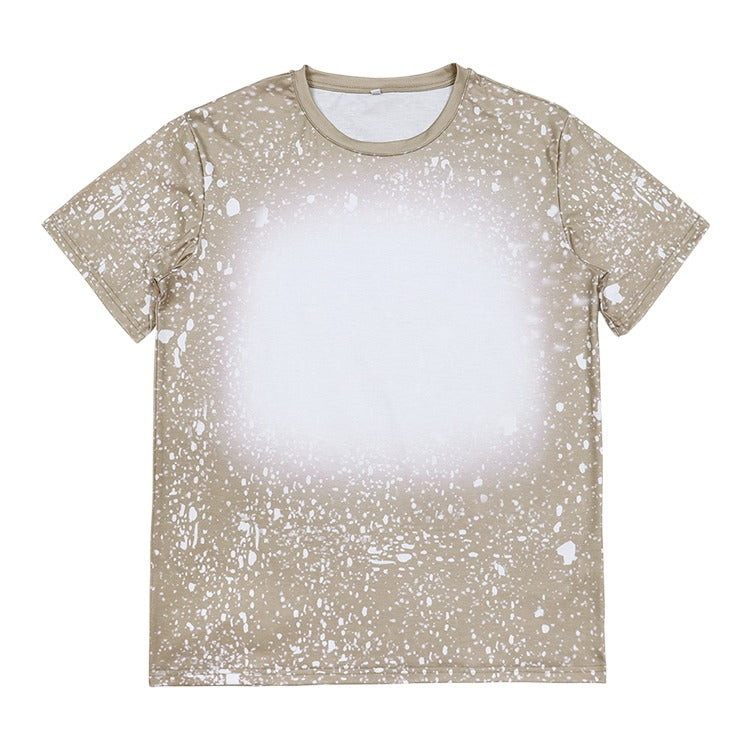 Polyester Bleach T-Shirt - Sand