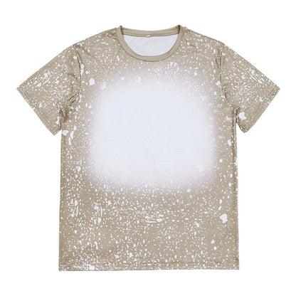Polyester Bleach T-Shirt - Sand