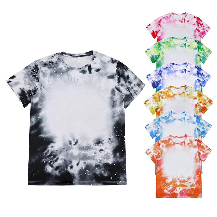 Polyester Tie dye Bleach T-Shirt