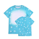 Polyester Bleach T-Shirt - Snowflakes