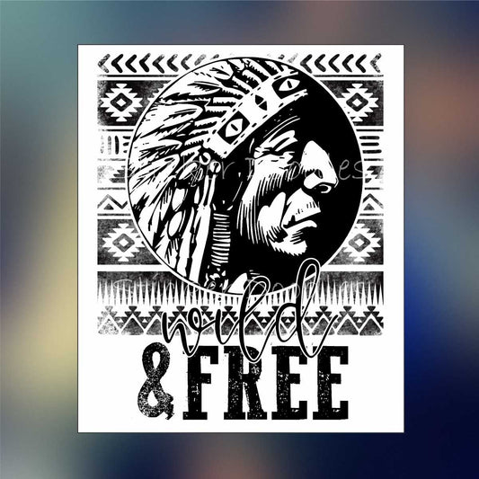 Wild & Free - Sticker