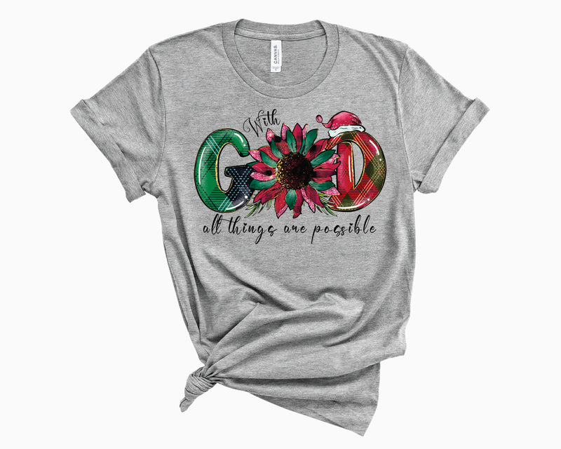 With God All Things Are Possible- Graphic Tee