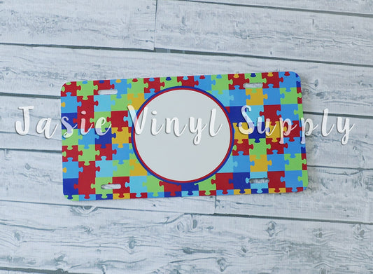License Plate-Autism Puzzle 2