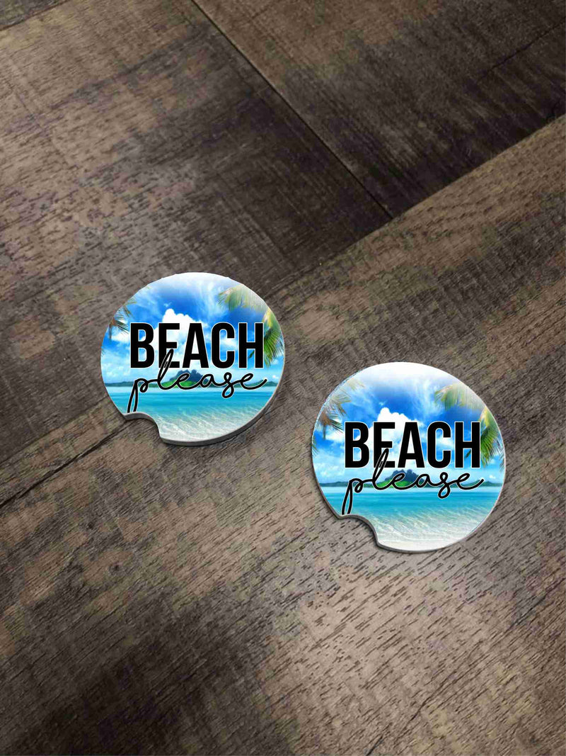 Car Coasters - Beach Please