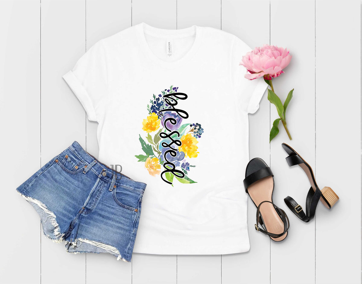 Floral Blessed -  Transfer