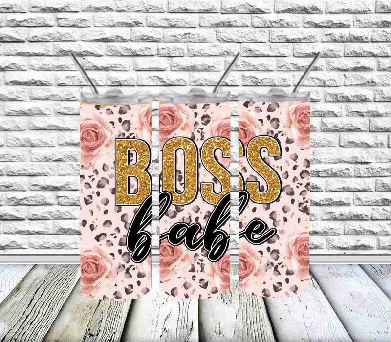 20 Skinny Sublimation Wrap-Boss Babe Floral