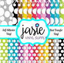 Bright Polka Dot Printed Vinyl