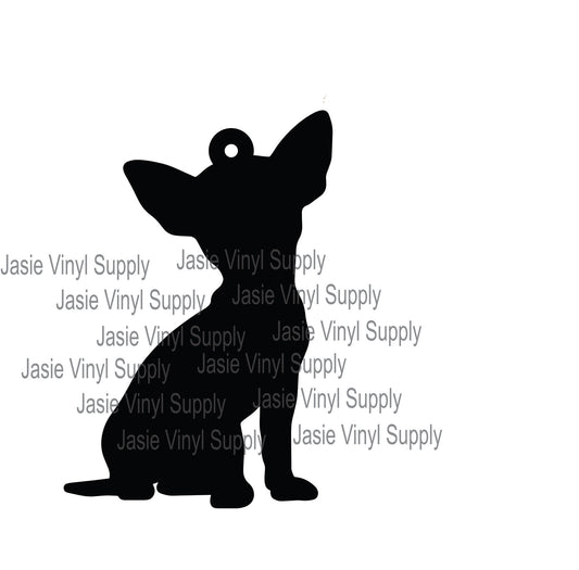 Acrylic- Chihuahua Keychain