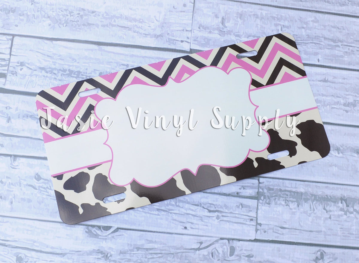 License Plate-Cowgirl Print