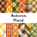 Autum Fall Plaid Printed Vinyl