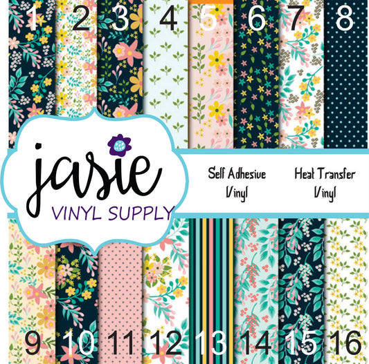 Floral Garden Printed Vinyl
