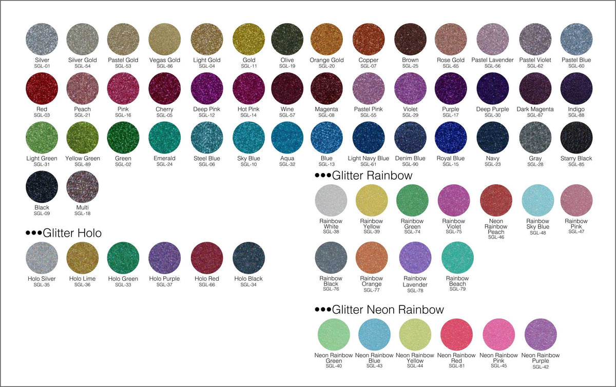 JVS Glitter HTV - 19in x 1yd