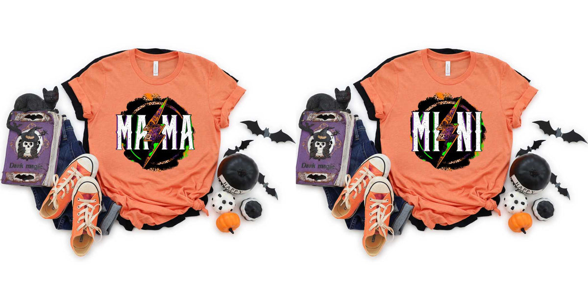 halloween lightning leopard neon - Transfer