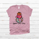 Happy Fall Yall Colorful Stacked Pumpkins