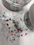 Glitter Shapes - Holly Jolly