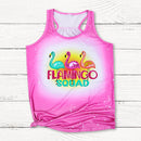 Polyester Bleach Tank Top - Rose Pink