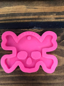 Cross bone skull mold