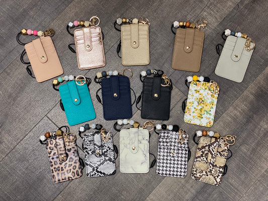Bead Lanyard Credit Card Holder