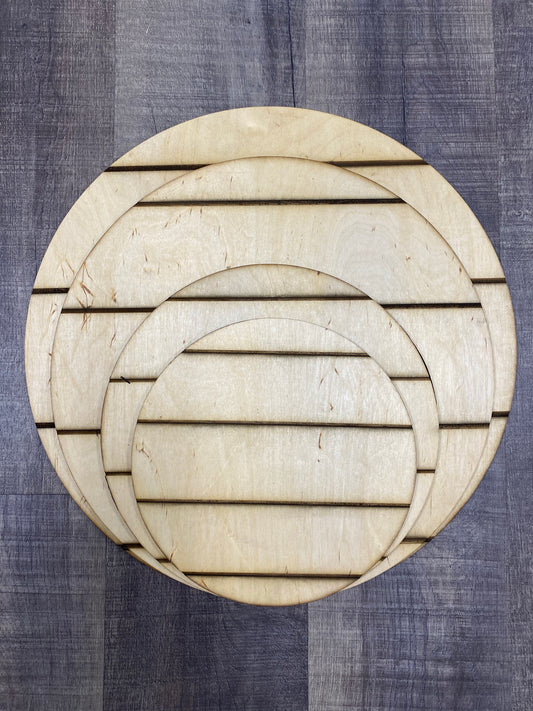 Faux Shiplap circle