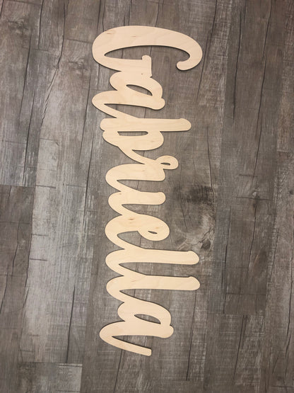 Custom name cut out